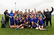 11 March 2018; WIT players celebrate with the cup after the Gourmet Food Parlour HEC Giles Cup Final match between DCU and WIT at the GAA National Games Development Centre in Abbotstown, Dublin. Photo by Eóin Noonan/Sportsfile