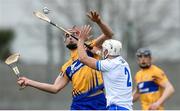 11 March 2018; Peter Duggan of Clare in action against Shane Fives of Waterford during the Allianz Hurling League Division 1A Round 5 match between Waterford and Clare at Walsh Park in Waterford. Photo by Piaras Ó Mídheach/Sportsfile
