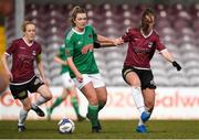 11 March 2018; Saoirse Noonan of Cork City in action against Tessa Mullins of Galway WFC during the Continental Tyres Women’s National League match between Galway WFC and Cork City FC at Eamonn Deacy Park in Galway. Photo by Harry Murphy/Sportsfile