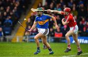 11 March 2018; Cathal Barrett of Tipperary in action against Daniel Kearney of Cork during the Allianz Hurling League Division 1A Round 5 match between Tipperary and Cork at Semple Stadium in Thurles, Co Tipperary. Photo by Sam Barnes/Sportsfile
