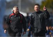11 March 2018; Mayo manager Stephen Rochford and Kildare manager Cian O&quot;Neill ahead of the Allianz Football League Division 1 Round 5 match between Kildare and Mayo at St Conleth's Park in Newbridge, Kildare. Photo by Daire Brennan/Sportsfile