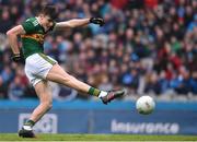 11 March 2018; Séan O’Shea of Kerry takes a shot on goal during the Allianz Football League Division 1 Round 5 match between Dublin and Kerry at Croke Park in Dublin. Photo by David Fitzgerald/Sportsfile