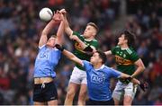 11 March 2018; Ciaran Kilkenny, left, and Paddy Andrews of Dublin in action against Peter Crowley and Ronan Shanahan, right, of Kerry during the Allianz Football League Division 1 Round 5 match between Dublin and Kerry at Croke Park in Dublin. Photo by Stephen McCarthy/Sportsfile