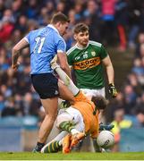 11 March 2018; Ciaran Kilkenny of Dublin scores his side's second goal during the Allianz Football League Division 1 Round 5 match between Dublin and Kerry at Croke Park in Dublin. Photo by David Fitzgerald/Sportsfile