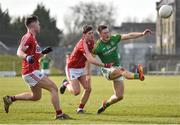 11 March 2018; Thomas O'Reilly of Meath in action against Kevin Crowley of Cork during the Allianz Football League Division 2 Round 5 match between Meath and Cork at Páirc Tailteann in Navan, Co Meath. Photo by Oliver McVeigh/Sportsfile