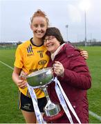 11 March 2018; Aishling Moloney of DCU with her mother Gertie after the Gourmet Food Parlour HEC O'Connor Cup Final match between UL and DCU at the GAA National Games Development Centre in Abbotstown, Dublin. Photo by Eóin Noonan/Sportsfile