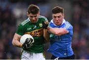11 March 2018; Éanna Ó Conchúir of Kerry in action against Andrew McGowan of Dublin during the Allianz Football League Division 1 Round 5 match between Dublin and Kerry at Croke Park in Dublin. Photo by Stephen McCarthy/Sportsfile