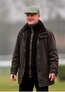 12 March 2018; Trainer Willie Mullins on the gallops ahead of the Cheltenham Racing Festival at Prestbury Park in Cheltenham, England. Photo by Ramsey Cardy/Sportsfile