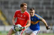 11 March 2018; Ryan Burns of Louth in action against Alan Campbell of Tipperary during the Allianz Football League Division 2 Round 5 match between Tipperary and Louth at Semple Stadium in Thurles, Co Tipperary. Photo by Sam Barnes/Sportsfile