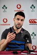 12 March 2018; Conor Murray speaking during an Ireland Rugby Press Conference at Carton House, in Maynooth, Co. Kildare. Photo by Sam Barnes/Sportsfile