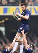 10 March 2018: Ryan Wilson of Scotland during the NatWest Six Nations Rugby Championship match between Ireland and Scotland at the Aviva Stadium in Dublin. Photo by Ramsey Cardy/Sportsfile