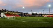 12 March 2018; A general view of the newly refurbished Brandywell Stadium before Derry City's first match back in it in the SSE Airtricity League Premier Division match between Derry City and Limerick at Brandywell Stadium, in Derry.  Photo by Oliver McVeigh/Sportsfile