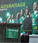 12 March 2018; Supporters make their way to the game past rugby advertising prior to the SSE Airtricity League Premier Division match between Cork City and Shamrock Rovers at Turner's Cross in Cork. Photo by Stephen McCarthy/Sportsfile