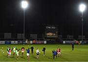 12 March 2018; St Patrick's Athletic players warm up ahead of the SSE Airtricity League Premier Division match between St Patrick's Athletic and Dundalk at Richmond Park, in Dublin. Photo by Eóin Noonan/Sportsfile