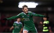 12 March 2018; Kieran Sadlier of Cork City celebrates after scoring his side's first goal during the SSE Airtricity League Premier Division match between Cork City and Shamrock Rovers at Turner's Cross in Cork. Photo by Stephen McCarthy/Sportsfile