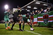 12 March 2018; Barry McNamee of Cork City in action against Ally Gilchrist of Shamrock Rovers during the SSE Airtricity League Premier Division match between Cork City and Shamrock Rovers at Turner's Cross in Cork. Photo by Stephen McCarthy/Sportsfile