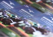 13 March 2018; A detailed view of racecards ahead of racing on Day One of the Cheltenham Racing Festival at Prestbury Park in Cheltenham, England. Photo by Seb Daly/Sportsfile