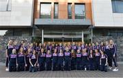 13 March 2018; The TG4 Ladies Football All-Star Tour 2018 players assemble for a group photo ahead of departure to Bangkok at the Croke Park hotel, Dublin. Photo by Piaras Ó Mídheach/Sportsfile