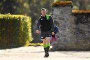 13 March 2018; Keith Earls arrives for Ireland rugby squad training at Carton House in Maynooth, Co Kildare. Photo by Brendan Moran/Sportsfile