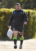 13 March 2018; Cian Healy arrives for Ireland rugby squad training at Carton House in Maynooth, Co Kildare. Photo by Brendan Moran/Sportsfile