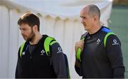 13 March 2018; Iain Henderson, left, and Devin Toner during Ireland rugby squad training at Carton House in Maynooth, Co Kildare. Photo by Brendan Moran/Sportsfile