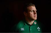 13 March 2018; Sean Cronin poses for a portrait after an Ireland rugby press conference at Carton House in Maynooth, Co Kildare. Photo by Brendan Moran/Sportsfile