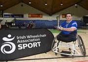 13 March 2018: The finals of the inaugural ‘All-Ireland TY Wheelchair Basketball Championships’ launched by Irish Wheelchair Association (IWA) took place on Tuesday, 13th March 2018 in the National Basketball Arena, Tallaght. Ardscoil na Mara, Tramore Co. Waterford and Gaelcholáiste Mhuire AG, Cork reached the grand final with Gaelcholáiste Mhuire AG rolling to victory on the day, in a fast paced match which ended in 11 - 4. Pictured is Gaelcholáiste Mhuire AG captain Jack Quin with the trophy at the National Basketball Arena in Tallaght, Dublin. Photo by Eóin Noonan/Sportsfile