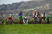 14 March 2018; A general view of the field during The Boodles Fred Winter Juvenile Handicap Hurdle on Day Two of the Cheltenham Racing Festival at Prestbury Park in Cheltenham, England. Photo by Ramsey Cardy/Sportsfile