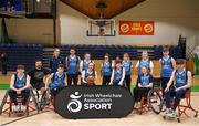 13 March 2018: The finals of the inaugural  ‘All-Ireland TY Wheelchair Basketball Championships’ launched by Irish Wheelchair Association (IWA) took place on Tuesday, 13th March 2018 in the National Basketball Arena, Tallaght. Ardscoil na Mara, Tramore Co. Waterford and Gaelcholáiste Mhuire AG, Cork reached the grand final with Gaelcholáiste Mhuire AG rolling to victory on the day, in a fast paced match which ended in 11 - 4. Pictured is Ardscoil na Mara, Tramore Co. Waterford at the National Basketball Arena in Tallaght, Dublin. Photo by Eóin Noonan/Sportsfile