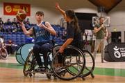 13 March 2018: The finals of the inaugural ‘All-Ireland TY Wheelchair Basketball Championships’ launched by Irish Wheelchair Association (IWA) took place on Tuesday, 13th March 2018 in the National Basketball Arena, Tallaght. Ardscoil na Mara, Tramore Co. Waterford and Gaelcholáiste Mhuire AG, Cork reached the grand final with Gaelcholáiste Mhuire AG rolling to victory on the day, in a fast paced match which ended in 11 - 4. Pictured is a general view of action during the games at the National Basketball Arena in Tallaght, Dublin. Photo by Eóin Noonan/Sportsfile