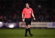 12 March 2018; Referee Robert Harvey during the SSE Airtricity League Premier Division match between Cork City and Shamrock Rovers at Turner's Cross in Cork. Photo by Stephen McCarthy/Sportsfile