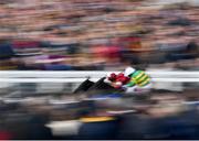 15 March 2018; Delta Work, left, with Davy Russell up, races alongside Glenloe, with Barry Geraghty up, who finished second, on their way to winning the Pertemps Network Final on Day Three of the Cheltenham Racing Festival at Prestbury Park in Cheltenham, England. Photo by Seb Daly/Sportsfile