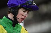 15 March 2018; Jockey Paul O'Brien following the Brown Advisory & Merriebelle Stable Plate on Day Three of the Cheltenham Racing Festival at Prestbury Park in Cheltenham, England. Photo by Ramsey Cardy/Sportsfile