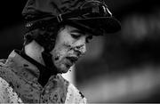 15 March 2018; (EDITORS NOTE: Image has been converted to black & white) Jockey Paul O'Brien following the Brown Advisory & Merriebelle Stable Plate on Day Three of the Cheltenham Racing Festival at Prestbury Park in Cheltenham, England. Photo by Ramsey Cardy/Sportsfile