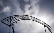 16 March 2018; A general view of the old Cheltenham Racecourse entrance sign prior to racing on Day Four of the Cheltenham Racing Festival at Prestbury Park in Cheltenham, England. Photo by Seb Daly/Sportsfile