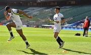 16 March 2018; Nathan Earle, left, and Marcus Smith during the England rugby captain's run at Twickenham Stadium in London, England. Photo by Brendan Moran/Sportsfile