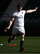 16 March 2018; Owen Farrell during the England rugby captain's run at Twickenham Stadium in London, England. Photo by Brendan Moran/Sportsfile