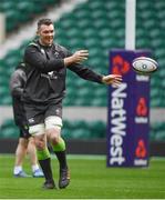 16 March 2018; Peter O’Mahony during the Ireland rugby captain's run at Twickenham Stadium in London, England. Photo by Brendan Moran/Sportsfile