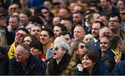 16 March 2018; Racegoers look on during The JCB Triumph Hurdle on Day Four of the Cheltenham Racing Festival at Prestbury Park in Cheltenham, England. Photo by Ramsey Cardy/Sportsfile