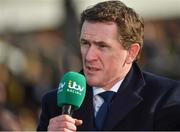 16 March 2018; Former jockey and ITV Racing pundit AP McCoy during Day Four of the Cheltenham Racing Festival at Prestbury Park in Cheltenham, England. Photo by Ramsey Cardy/Sportsfile