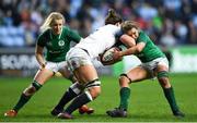 16 March 2018; Abbie Scott of England is tackled by Ashleigh Baxter of Ireland during the Women's Six Nations Rugby Championship match between England and Ireland at the Ricoh Arena in Coventry, England. Photo by Harry Murphy/Sportsfile