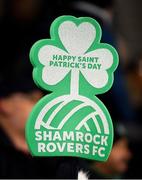 16 March 2018; A detailed view of a Shamrock Rovers supporters foam finger prior to the SSE Airtricity League Premier Division match between Shamrock Rovers and St Patrick's Athletic at Tallaght Stadium in Tallaght, Dublin. Photo by Eóin Noonan/Sportsfile
