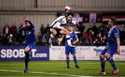 16 March 2018; Patrick Hoban of Dundalk has a header on goal during the SSE Airtricity League Premier Division match between Dundalk and Waterford at Oriel Park in Dundalk, Louth. Photo by Stephen McCarthy/Sportsfile