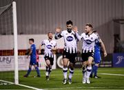 16 March 2018; Patrick Hoban and Sean Hoare of Dundalk celebrate their late goal during the SSE Airtricity League Premier Division match between Dundalk and Waterford at Oriel Park in Dundalk, Louth. Photo by Stephen McCarthy/Sportsfile