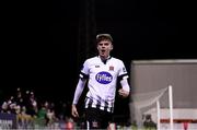 16 March 2018; Sean Gannon of Dundalk celebrates his side's late goal during the SSE Airtricity League Premier Division match between Dundalk and Waterford at Oriel Park in Dundalk, Louth. Photo by Stephen McCarthy/Sportsfile