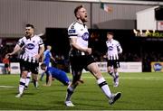 16 March 2018; Sean Hoare of Dundalk celebrates his side's late goal during the SSE Airtricity League Premier Division match between Dundalk and Waterford at Oriel Park in Dundalk, Louth. Photo by Stephen McCarthy/Sportsfile