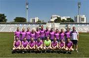 17 March 2018; The 2016 All-Stars before the 2016 All-Stars v 2017 All-Stars Exhibition match on the TG4 Ladies Football All-Star Tour 2018. Chulalongkorn University Football Club Stadium, Bangkok, Thailand. Photo by Piaras Ó Mídheach/Sportsfile