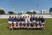 17 March 2018; The 2017 All-Stars before the 2016 All-Stars v 2017 All-Stars Exhibition match on the TG4 Ladies Football All-Star Tour 2018. Chulalongkorn University Football Club Stadium, Bangkok, Thailand. Photo by Piaras Ó Mídheach/Sportsfile