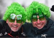 17 March 2018; Ireland supporters Andy Kane, left, and Michael Powers from Belfast prior to the NatWest Six Nations Rugby Championship match between England and Ireland at Twickenham Stadium in London, England. Photo by Ramsey Cardy/Sportsfile