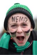17 March 2018: Nemo Rangers supporter Declan Sheehan, age 9, from Turner's Cross in Cork prior to the AIB GAA Football All-Ireland Senior Club Championship Final match between Corofin and Nemo Rangers at Croke Park in Dublin. Photo by David Fitzgerald/Sportsfile